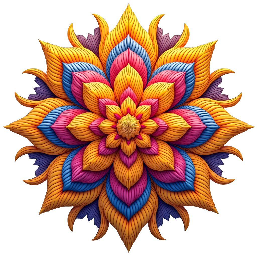 Radiant Lotus Mandala